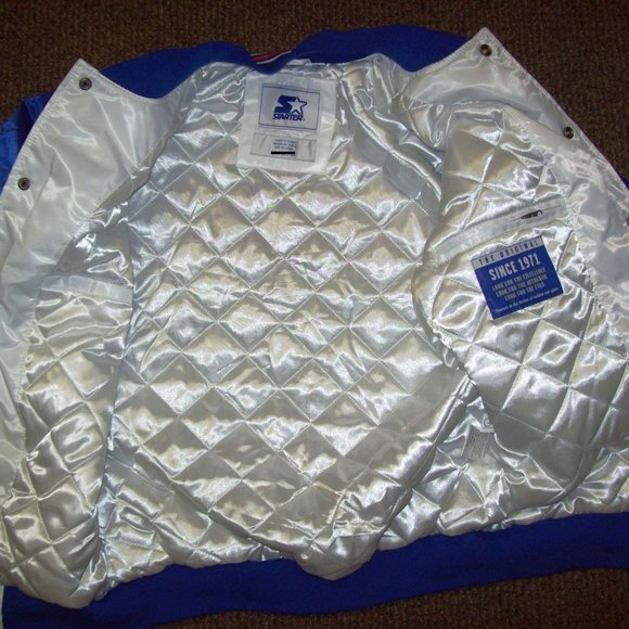 NEW ENGLAND PATRIOTS Starter WHITE & BLUE Jacket 3X 4X 5X - Picture 6 of 12